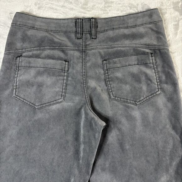 Free People Pants Womens 28 Gray Flare Low Rise Utility Boho Y2K - Picture 6 of 8
